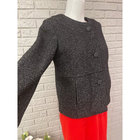 JDS Collection Women Long Sleeve Wool Blend Swing Jacket Size S - Picture 3 of 9